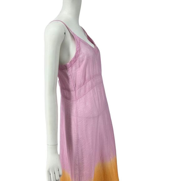 Anthropologie X Lacausa Orange Motif Alma Slip Dress Size Small NWT - Picture 5 of 11